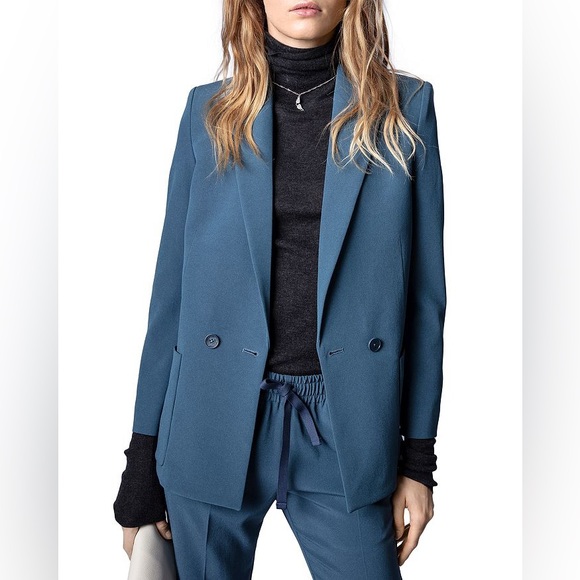 ZADIG&VOLTAIRE Visko Crepe Blazer - Picture 2 of 5